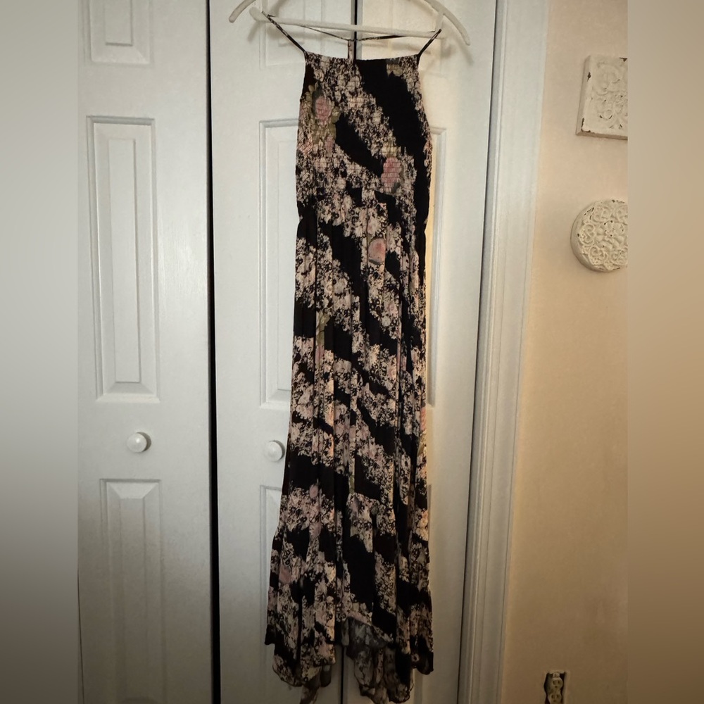 Free People Black Floral Maxi Dress